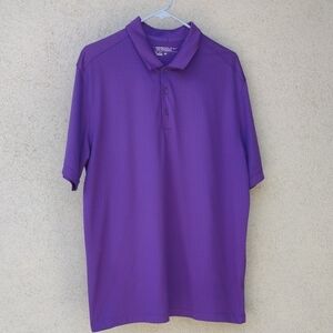 Nike Golf Dri-fit Tour Performance Purple Short Sleeve Polo Shirt Men's Large